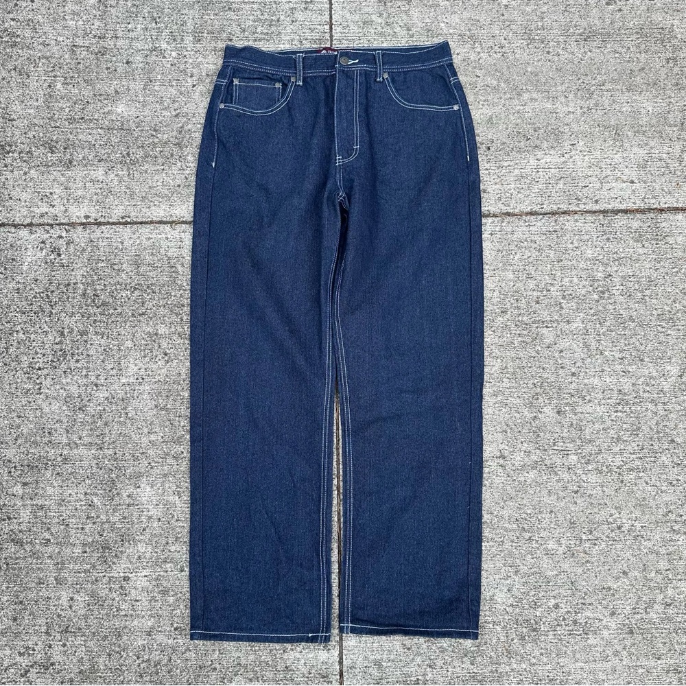 Akademiks Dark Blue Straight Men's Jeans